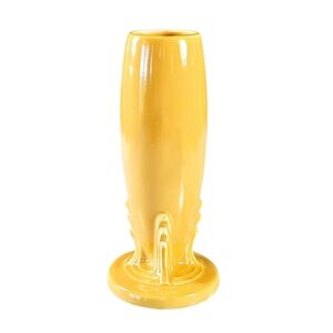 Fiestaware Bud Vase Yellow 6.5" Retired Art Deco Excellent Condition Fiesta